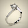 PAVE SOLITAIRE RING ENG076